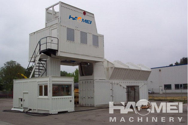 Environmental protection concrete mixing plant