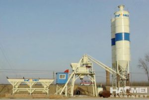 HZS25 concrete mixing plant 