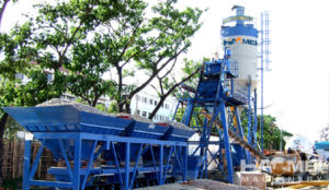 What are the Supporting Devices for concrete mixing plant
