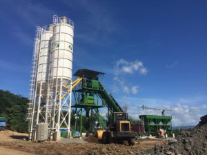 How do we maintain a concrete mixing plant?