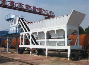 The operation of concrete mixing plant