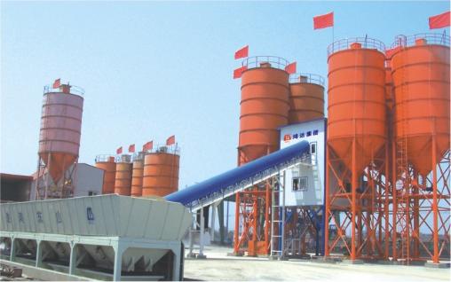 HZS concrete mixing plant